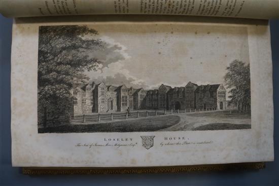 Manning, Owen and Bray, William - The History and Antiquities of the County of Surrey, 3 vols, folio,